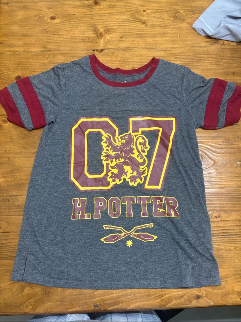 Gray & Maroon H. Potter Short Sleeve Tee for Kids